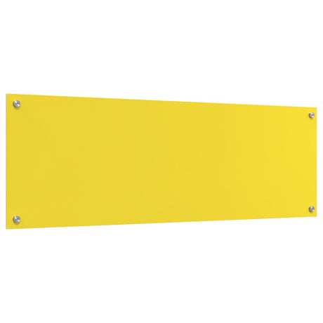 Kitchen Backsplash Yellow 120X40X0.6 Cm Tempered Glass