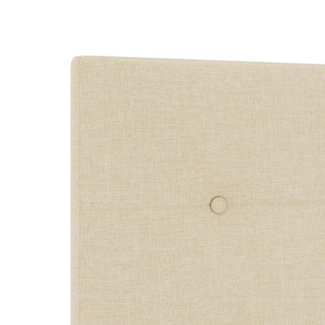 Bed Frame Cream 90X190 Cm Fabric
