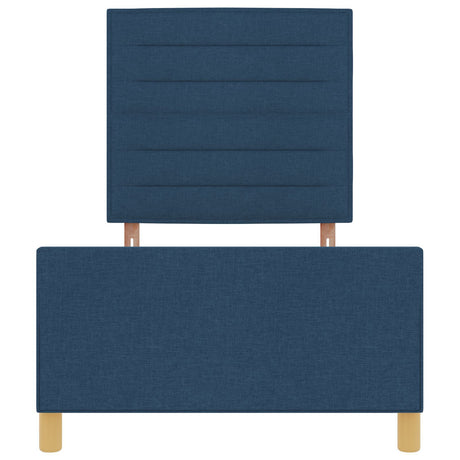 Blue Fabric Bed Frame 100X200 Cm