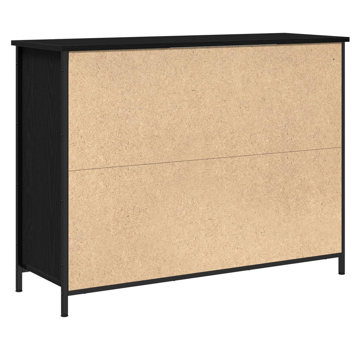 Sideboard Black Oak 100X35X75 Cm Engineered Wood