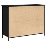 Sideboard Black Oak 100X35X75 Cm Engineered Wood