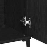 Black Oak Sideboard - 104X35X70 Cm, Made From Engineered Wood
