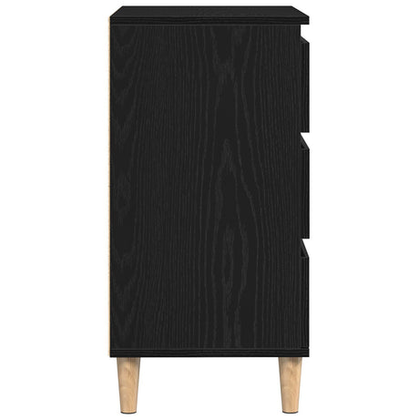 Sideboard Black Oak 60X35X70 Cm Engineered Wood