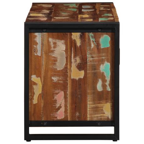 Shoe Bench Multicolour 100X40X50 Cm Solid Wood Reclaimed
