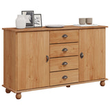 Sideboard &quot;Askim&quot; 133,5X40X79 Cm Solid Wood Pine