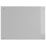 Kitchen Backsplash Light Grey 80X60X0.6 Cm Tempered Glass