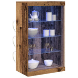 Sideboard With Led Lights Old Wood 60,5X37X100 Cm