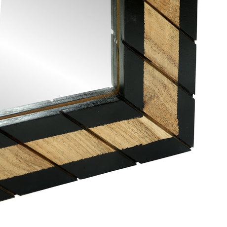 Mirrors 2 Pcs Solid Wood Acacia
