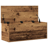 Storage Box Old Wood 90X35X35 Cm Made From Engineered Wood