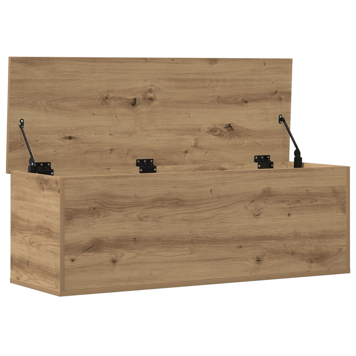 Artisan Oak Storage Box 102X35X35 Cm Made Of Engineered Wood