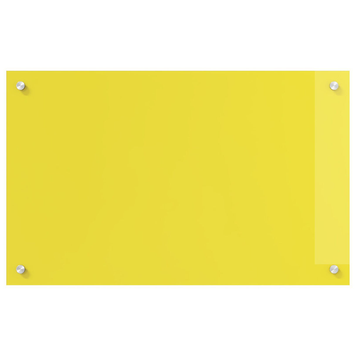 Kitchen Backsplash In Yellow - 80X50X0.6 Cm Tempered Glass