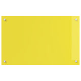Kitchen Backsplash In Yellow - 80X50X0.6 Cm Tempered Glass