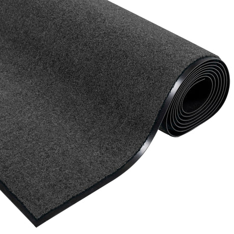 Washable Doormat In Anthracite - 120X250 Cm