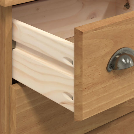 Chest Of Drawers 'Askim'honey 91X40X79 Cm Solid Wood Pine