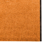 Washable Orange Doormat 120X350 Cm