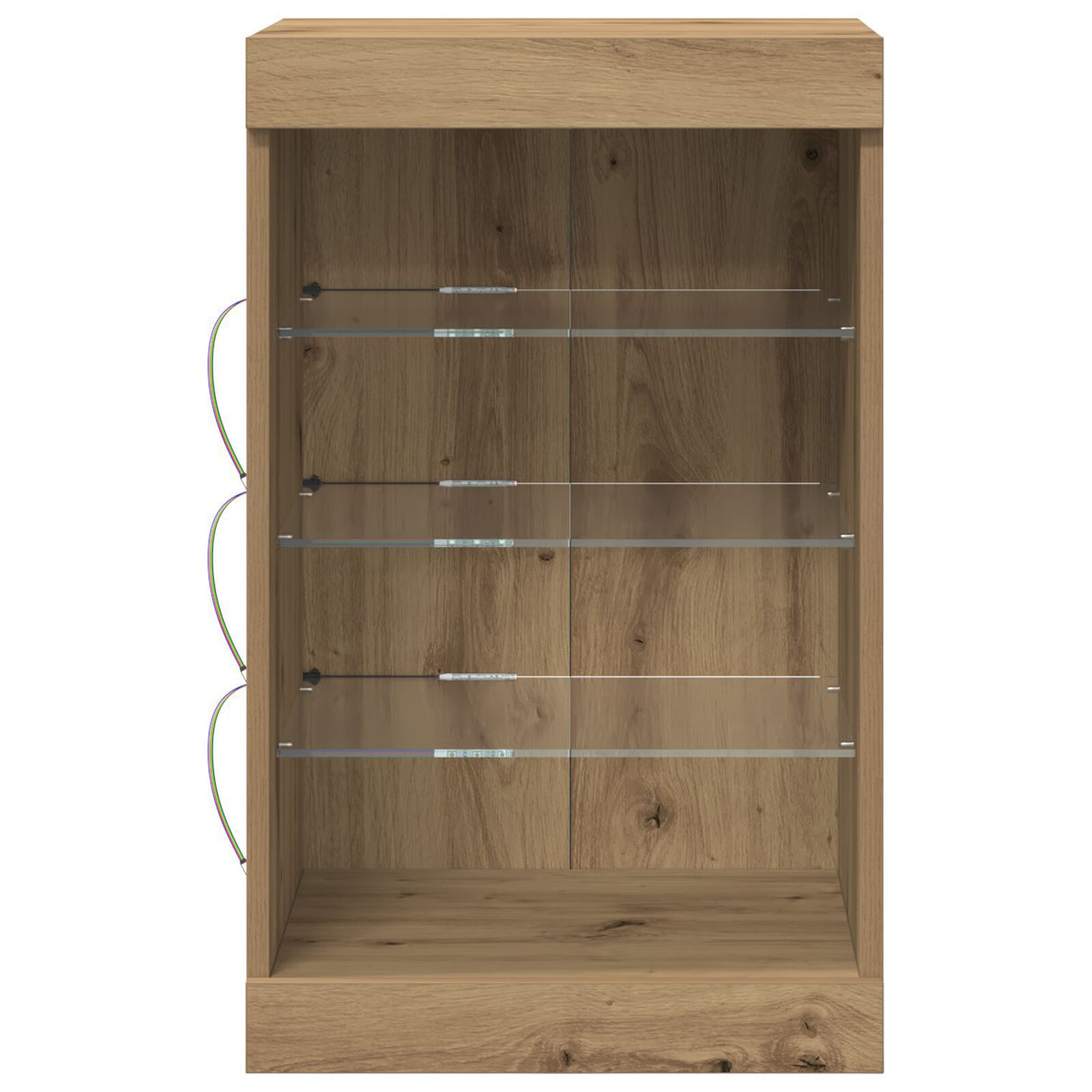 Sideboard With Led Lights Artisan Oak 41X37X67 Cm