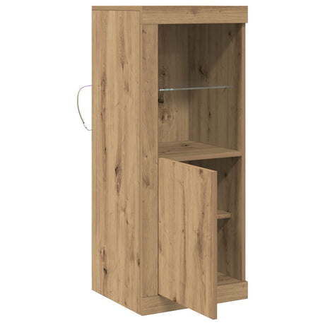 Sideboard With Led Lights Artisan Oak 41X37X100 Cm