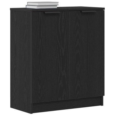 Sideboard Black Oak 60X30X70 Cm Engineered Wood