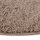 Shaggy Rug With Latex Backing Brown Ø90 Cm