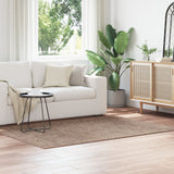 Shaggy Rug With Latex Backing Brown 140X200 Cm