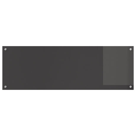 Kitchen Backsplash Dark Gray 120X40X0.6 Cm Tempered Glass
