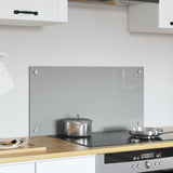 Kitchen Backsplash Light Grey 80X40X0.6 Cm Tempered Glass