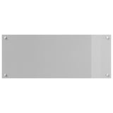 Kitchen Backsplash Light Grey 100X40X0.6 Cm Tempered Glass