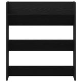 Wall Shoe Cabinet - Black Oak, 80X18X90 Cm, Made From Engineered Wood