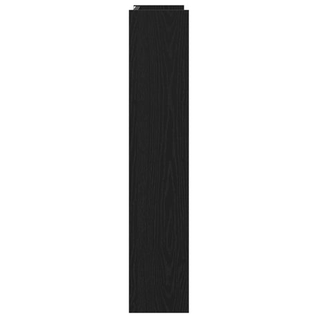 Wall Shoe Cabinet - Black Oak, 80X18X90 Cm, Made From Engineered Wood