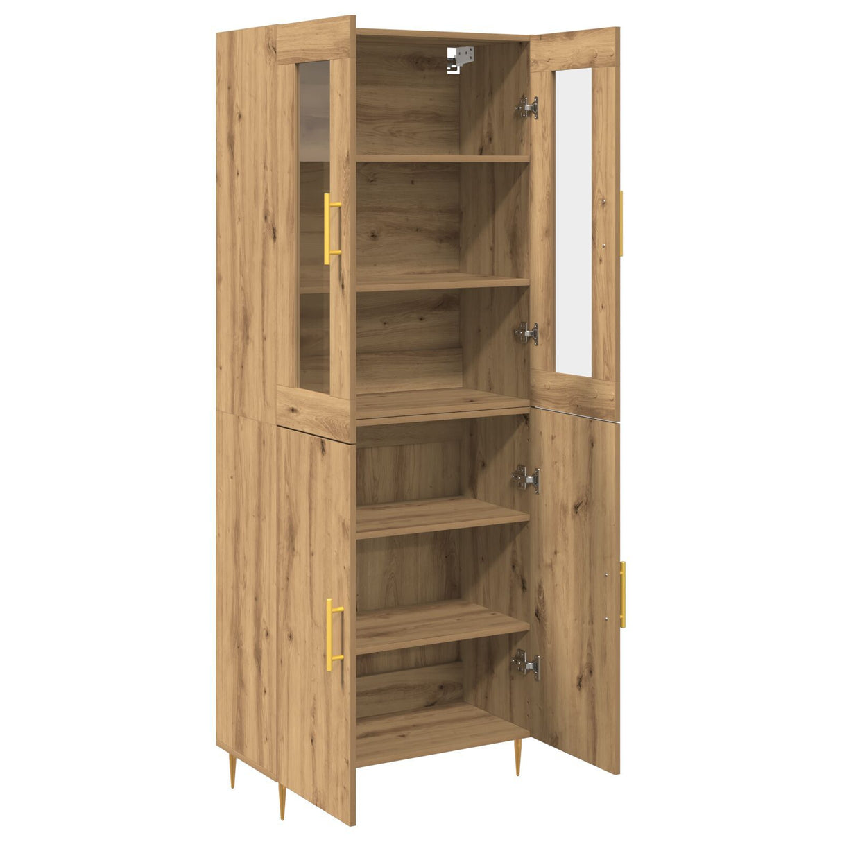 Highboard Artisan Oak 69.5X34X180 Cm Engineered Wood