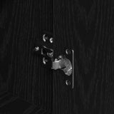 Sideboards 2 Pcs Black Oak 60X31X84 Cm Engineered Wood