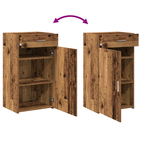 Sideboard Old Wood 30X42,5X93 Cm Engineered Wood