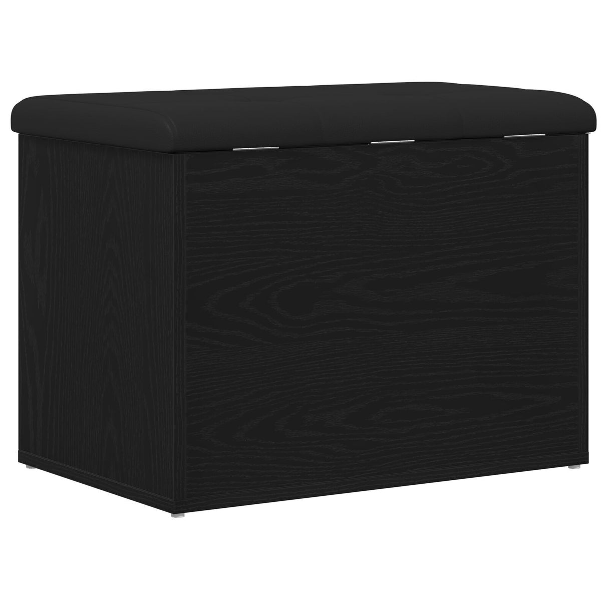 Storage Bench Black Oak 60X40X45 Cm Engineered Wood