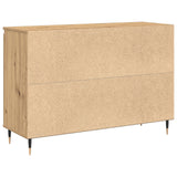 Sideboard With Doors & Drawers Artisan Oak 101,5X35X70 Cm
