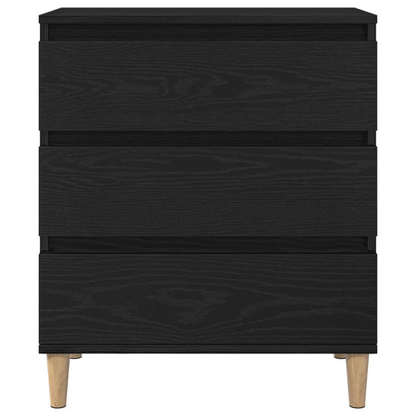 Sideboard Black Oak 60X35X70 Cm Engineered Wood