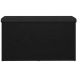 Storage Bench Black Oak 80X40X45 Cm Engineered Wood