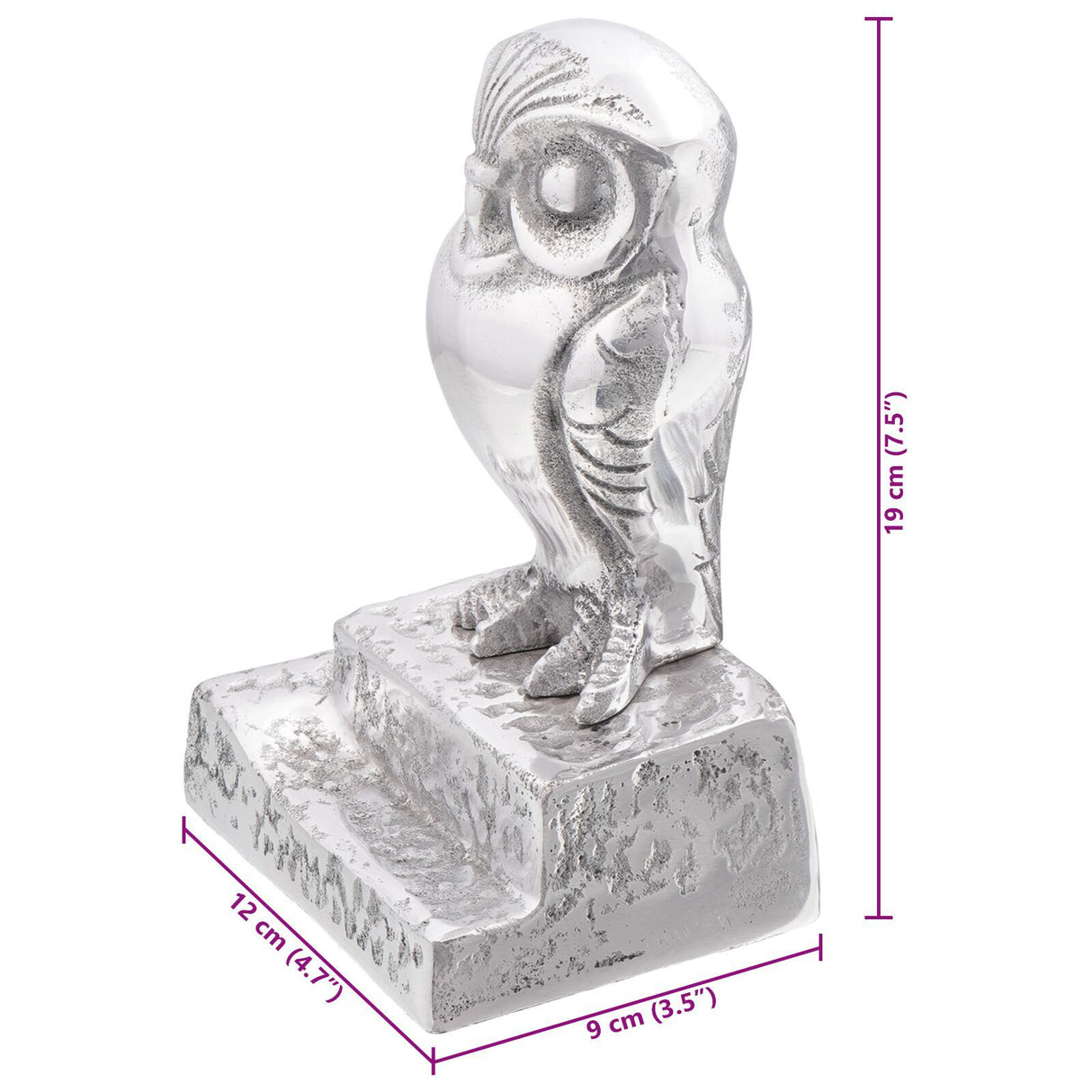 Bookends 2 Pcs Silver 12X9X19 Cm Aluminium