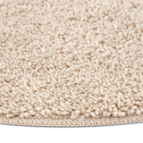 Shaggy Rug With Latex Backing Cream Ø90 Cm