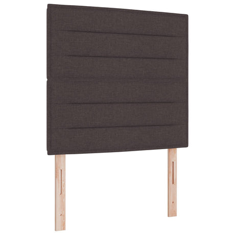 Bed Frame In Dark Brown, 80X200 Cm, Fabric