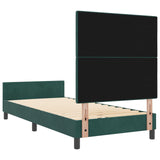 Dark Green Velvet Bed Frame 80X200 Cm
