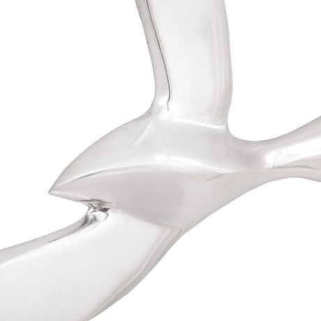Wall Mounted Seagull 2 Pack Silver Aluminum