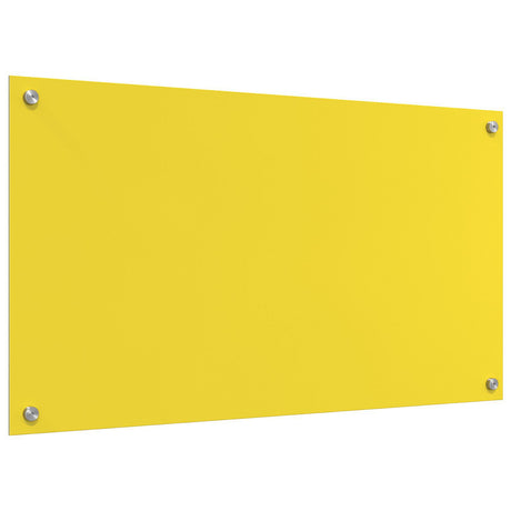 Yellow Kitchen Backsplash, 90X50X0.6 Cm, Tempered Glass