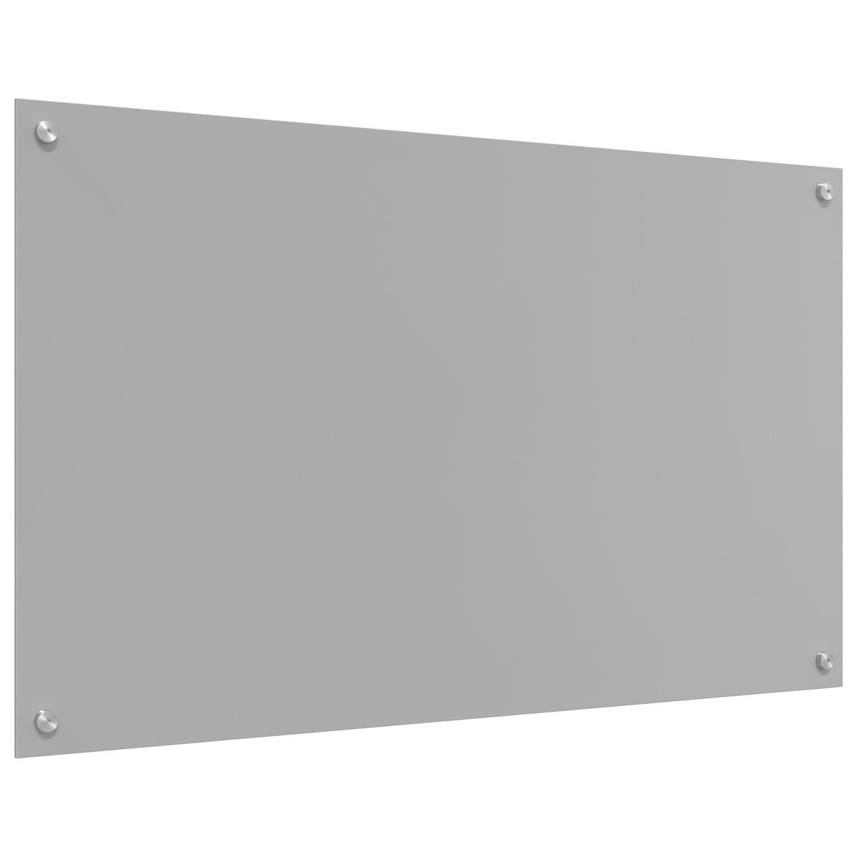 Kitchen Backsplash Light Grey 100X60X0.6 Cm Tempered Glass