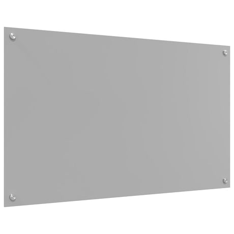 Kitchen Backsplash Light Grey 100X60X0.6 Cm Tempered Glass