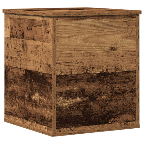 Storage Box Old Wood 40X42X46 Cm Engineered Wood