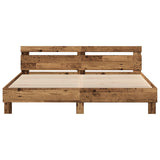 Pine Wood Bed Frame Old Wood Solid Pine Wood 180 X 200 Cm Durable