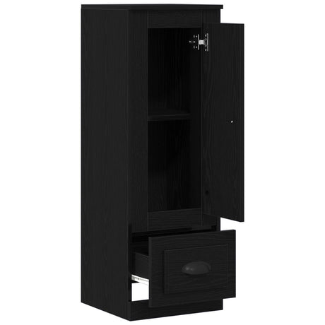 Highboard Black Oak 36X35,5X103,5 Cm Engineered Wood