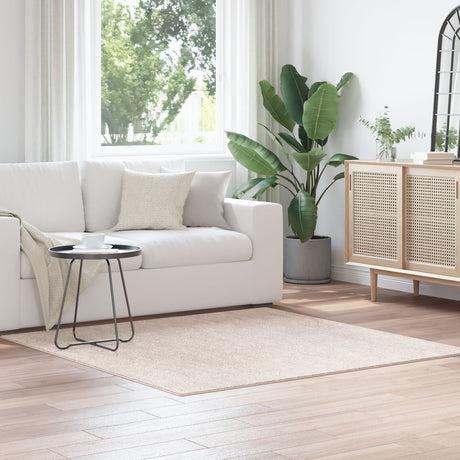 Shaggy Rug High Pile Cream 160X160 Cm Pp