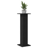 Plant Stand 2 Pcs Black Oak 30X30X95 Cm Engineered Wood