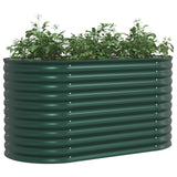 Garden Raised Bed Green 160X80X81 Cm Galvanized Steel